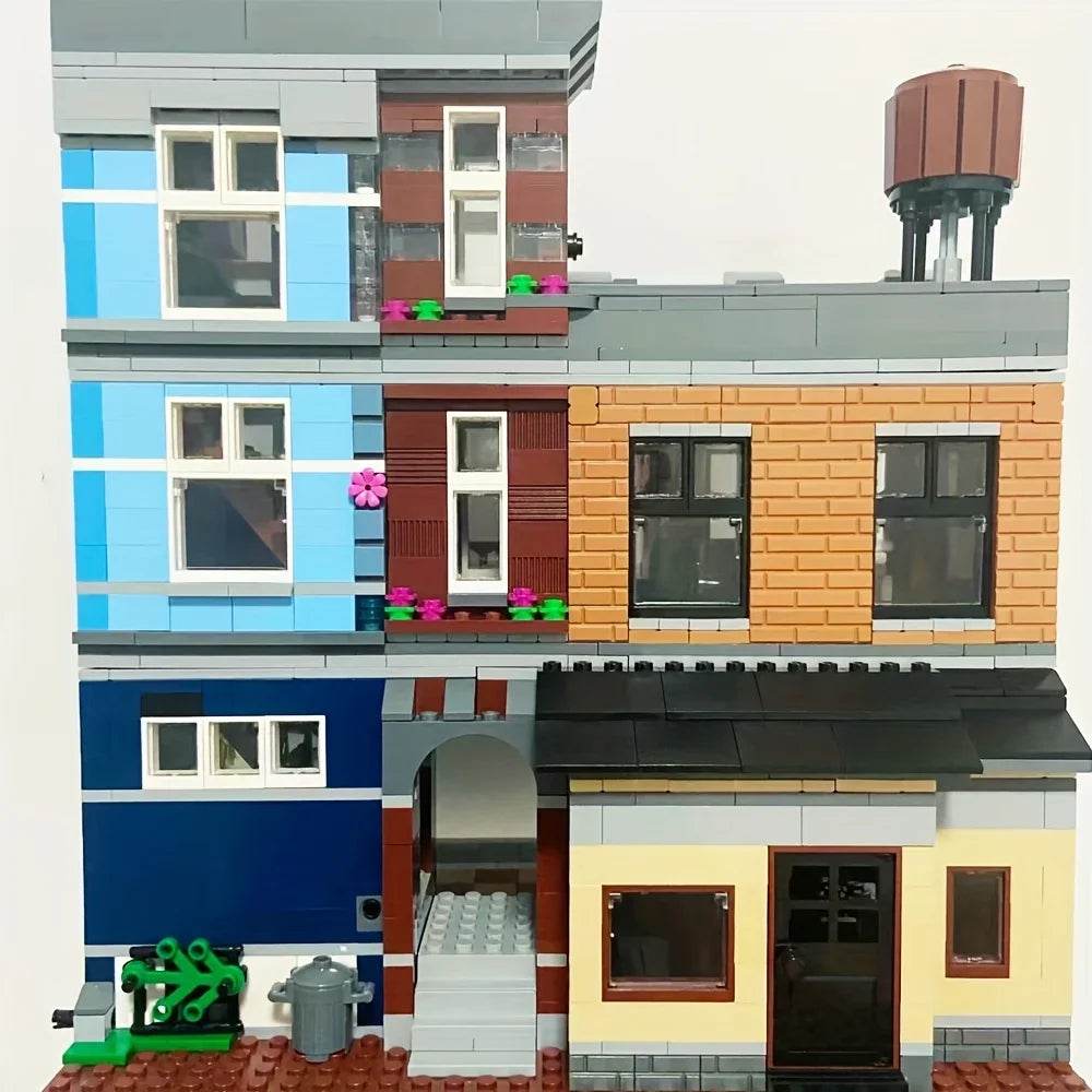 Premium Parisian Restaurant Street View Block Set For All - ToylandEU