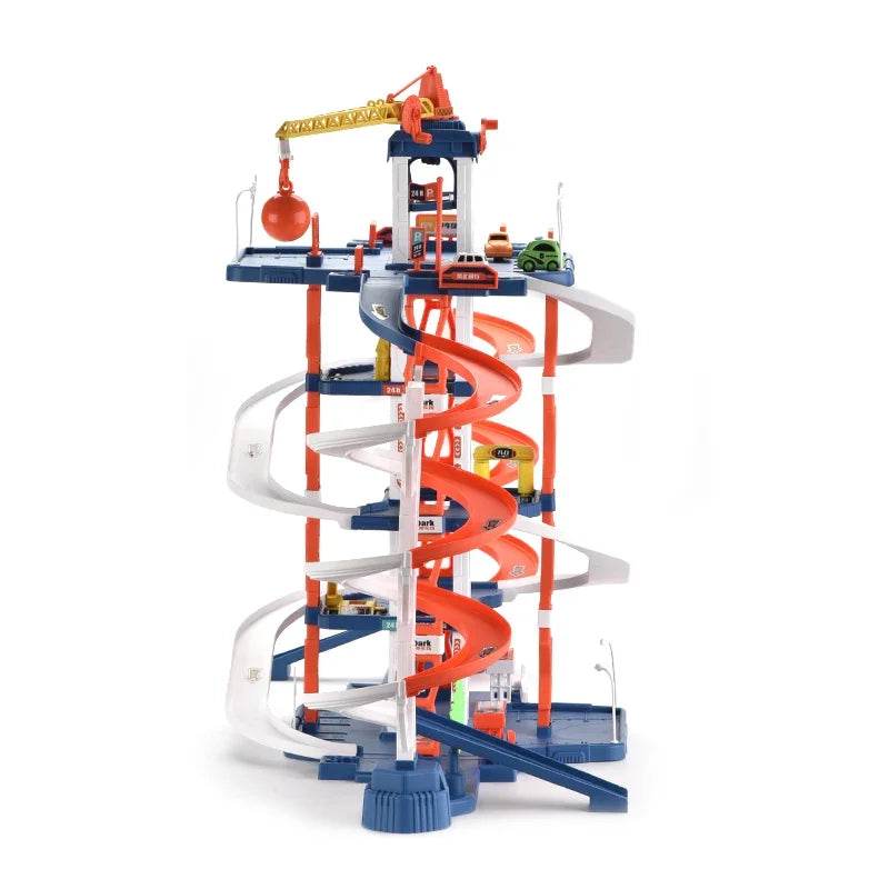 Premium Parking Lot Car Track Multi Layer Diy For Kids - ToylandEU