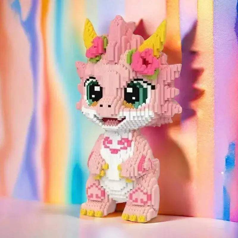 Premium Peach Blossom Dragon Lego Compatible Building Blocks For Adults - ToylandEU