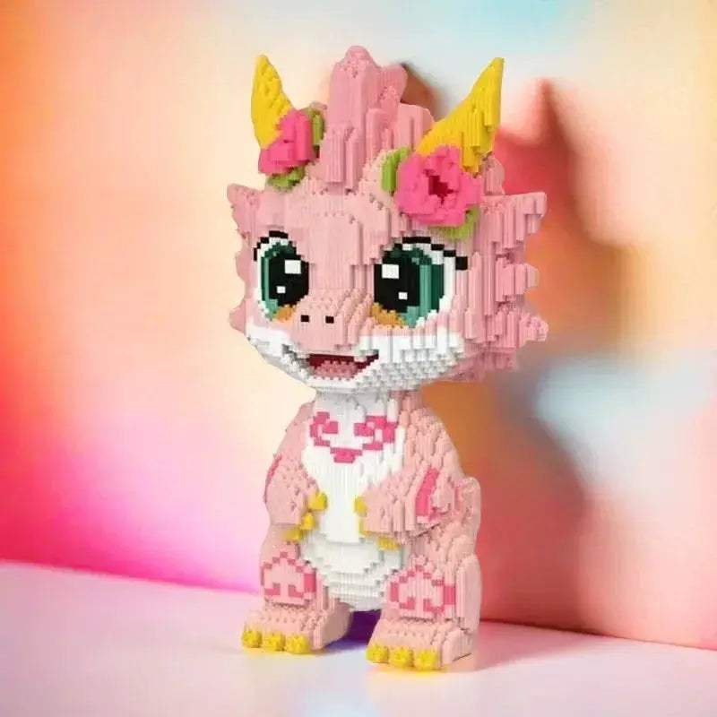 Premium Peach Blossom Dragon Lego Compatible Building Blocks For Adults - ToylandEU