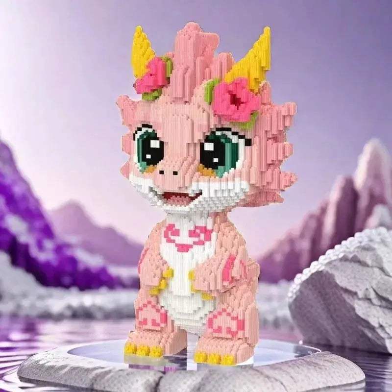 Premium Peach Blossom Dragon Lego Compatible Building Blocks For Adults - ToylandEU