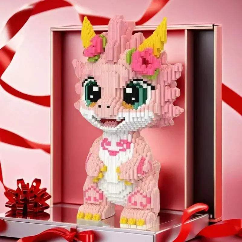 Premium Peach Blossom Dragon Lego Compatible Building Blocks For Adults - ToylandEU
