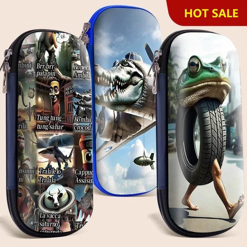 Premium Pencil Bag Italian Theme Multi Layer Bag For School - ToylandEU