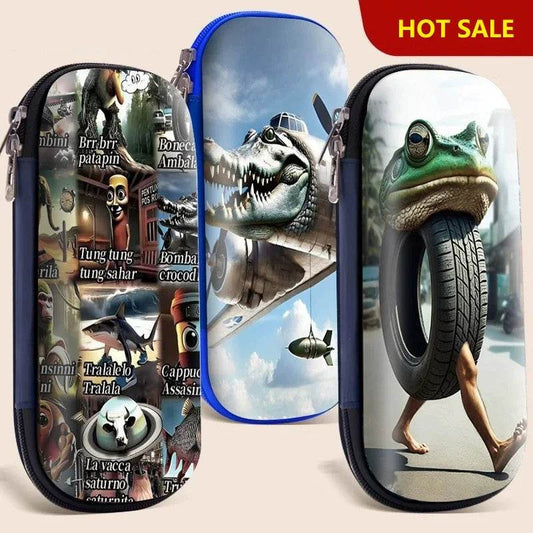 Premium Pencil Bag Italian Theme Multi Layer Bag For School - ToylandEU