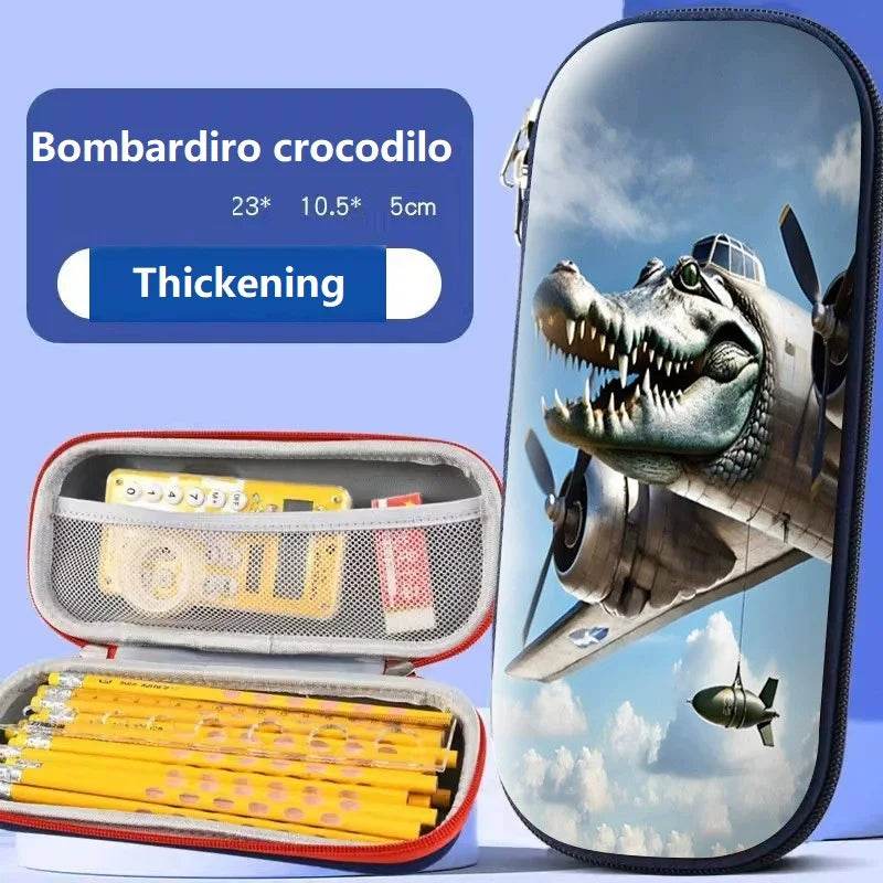 Premium Pencil Bag Italian Theme Multi Layer Bag For School - ToylandEU