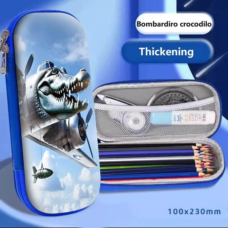 Premium Pencil Bag Italian Theme Multi Layer Bag For School - ToylandEU