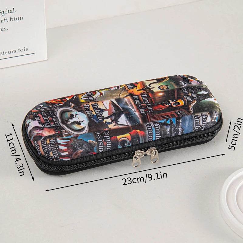 Premium Pencil Bag Italian Theme Multi Layer Bag For School - ToylandEU