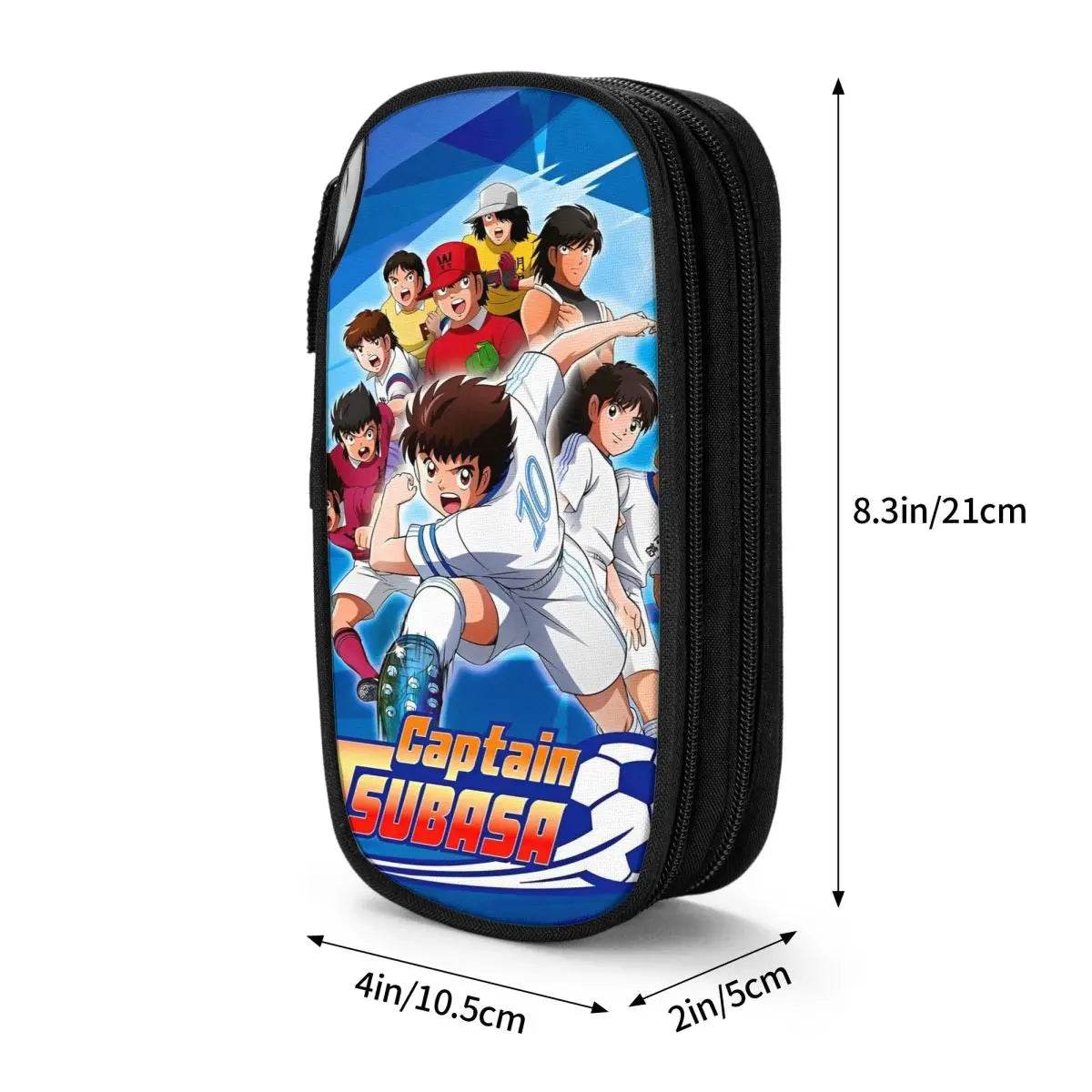 Premium Pencil Case Captain Tsubasa Leather 90s Anime Kids - ToylandEU