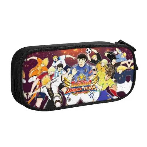 Premium Pencil Case Captain Tsubasa Leather 90s Anime Kids - ToylandEU