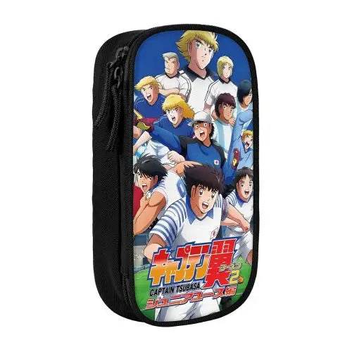 Premium Pencil Case Captain Tsubasa Leather 90s Anime Kids - ToylandEU