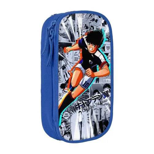 Premium Pencil Case Captain Tsubasa Leather 90s Anime Kids - ToylandEU
