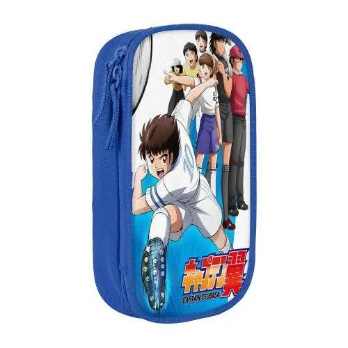 Premium Pencil Case Captain Tsubasa Leather 90s Anime Kids - ToylandEU