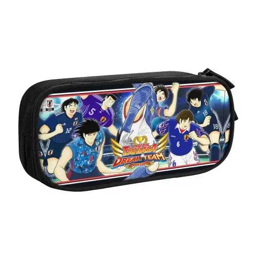 Premium Pencil Case Captain Tsubasa Leather 90s Anime Kids - ToylandEU