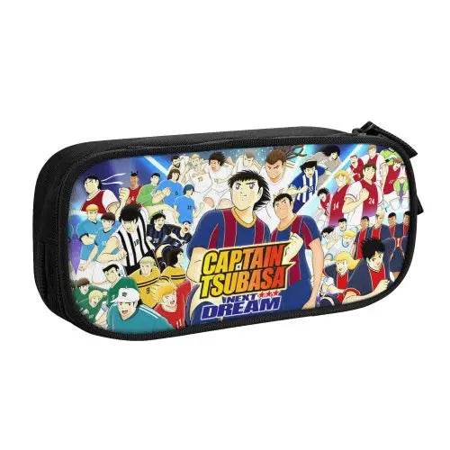 Premium Pencil Case Captain Tsubasa Leather 90s Anime Kids - ToylandEU