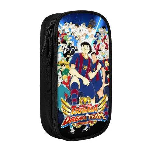 Premium Pencil Case Captain Tsubasa Leather 90s Anime Kids - ToylandEU