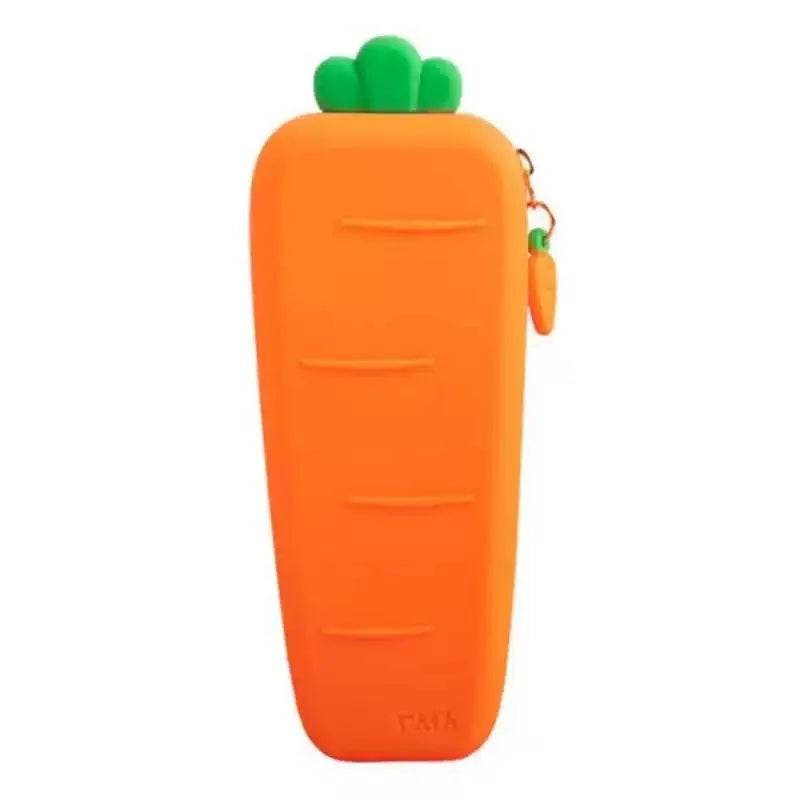 Premium Pencil Case Carrot Silicone For Kids Birthday Gift - ToylandEU