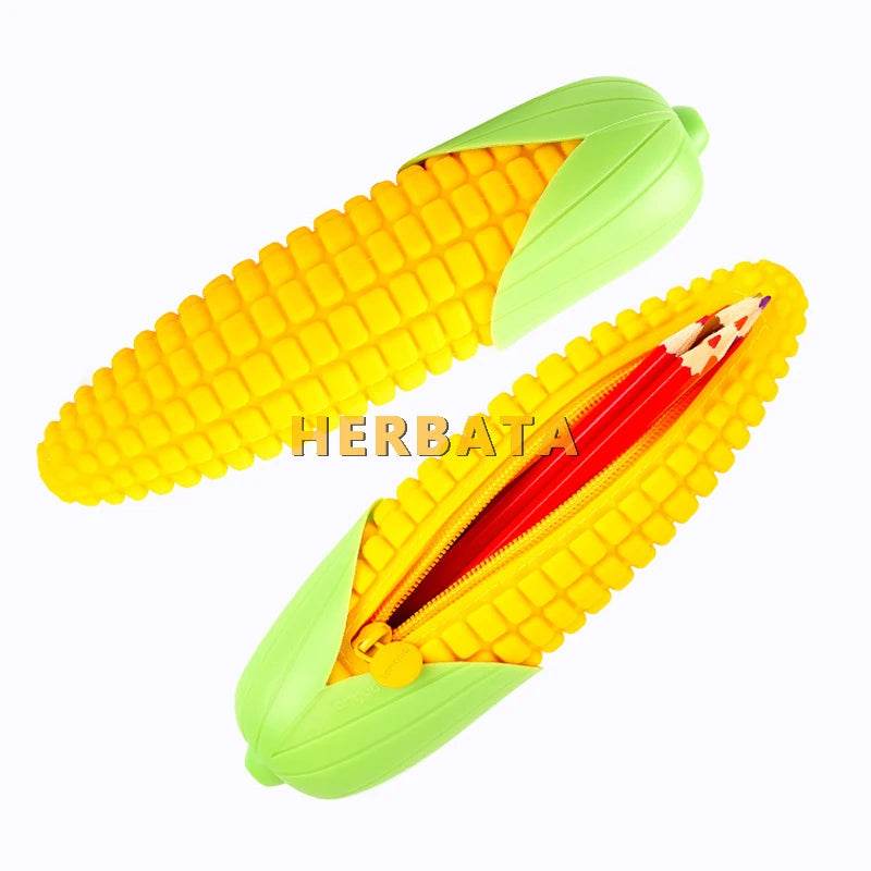 Premium Pencil Case Corn Shaped Silicone For Students - ToylandEU