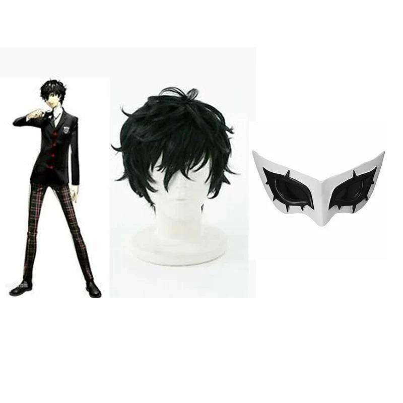 Premium Persona Five Joker Wig Mask Cosplay Set For Adults - ToylandEU