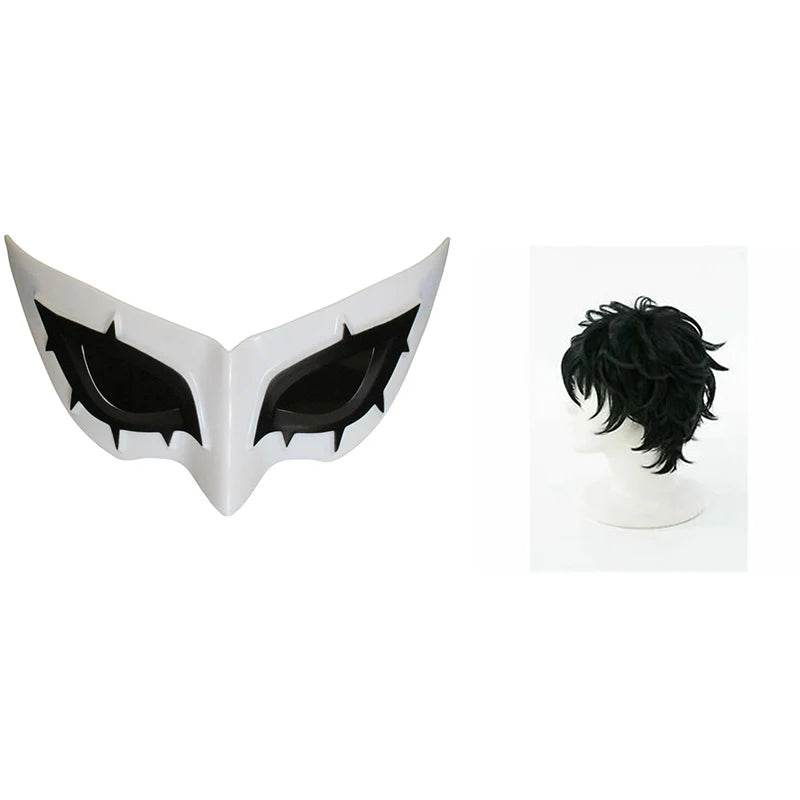 Premium Persona Five Joker Wig Mask Cosplay Set For Adults - ToylandEU