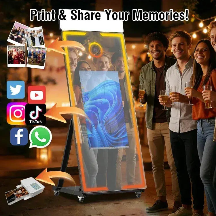 Premium Photo Booth Selfie Mirror With RGB Lighting - ToylandEU