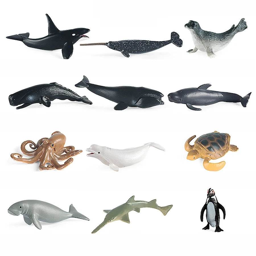 Premium Plastic Animal Figurines Ocean Life For Kids - ToylandEU