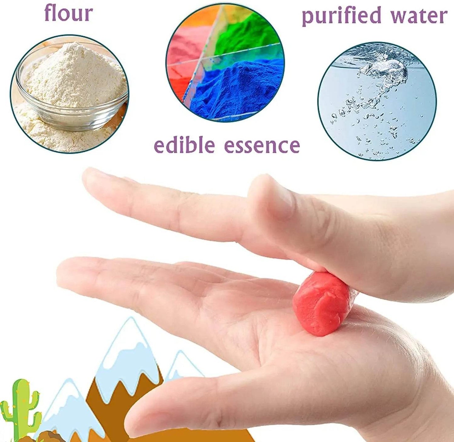 Premium Playdough Set for Kids with Dinosaur Molds and Air Dry Feature for Creative Play - ToylandEU