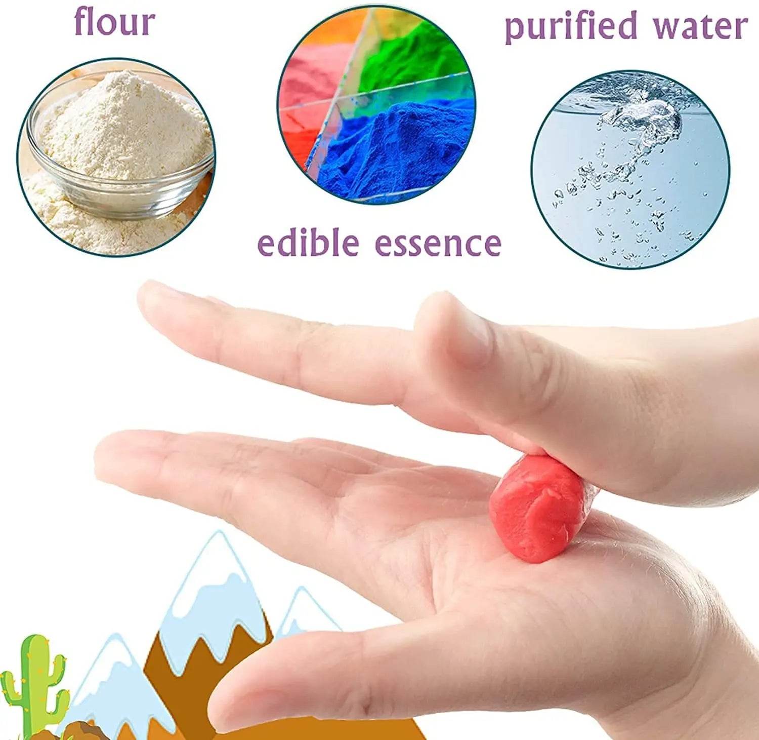 Premium Playdough Set for Kids with Dinosaur Molds and Air Dry Feature for Creative Play - ToylandEU