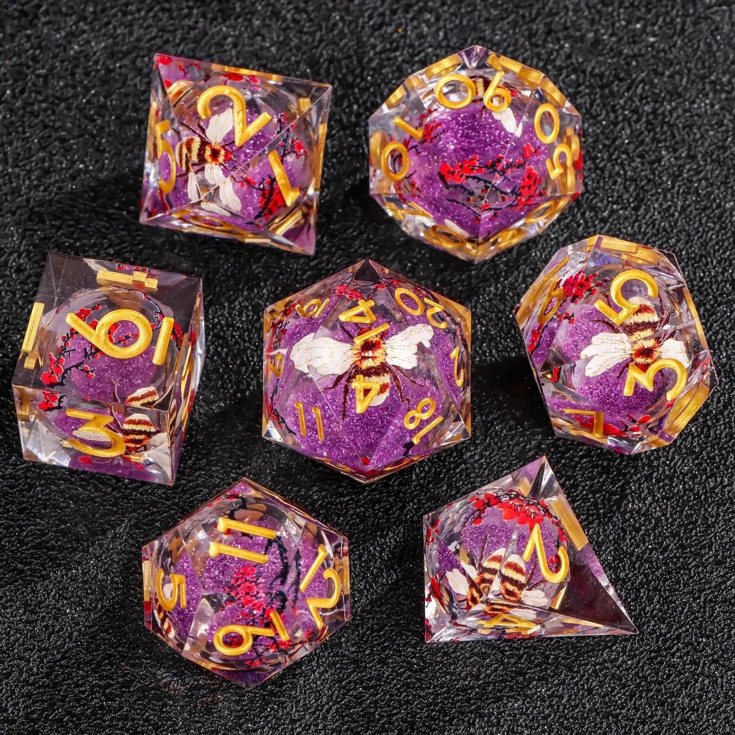  Premium Plum Blossom Polyhedral Dice Set for Dungeons and Dragons -  ToylandEU™