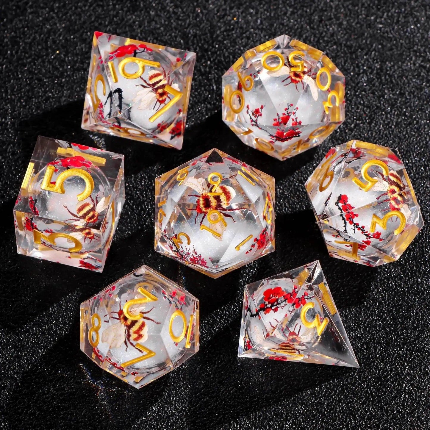  Premium Plum Blossom Polyhedral Dice Set for Dungeons and Dragons -  ToylandEU™
