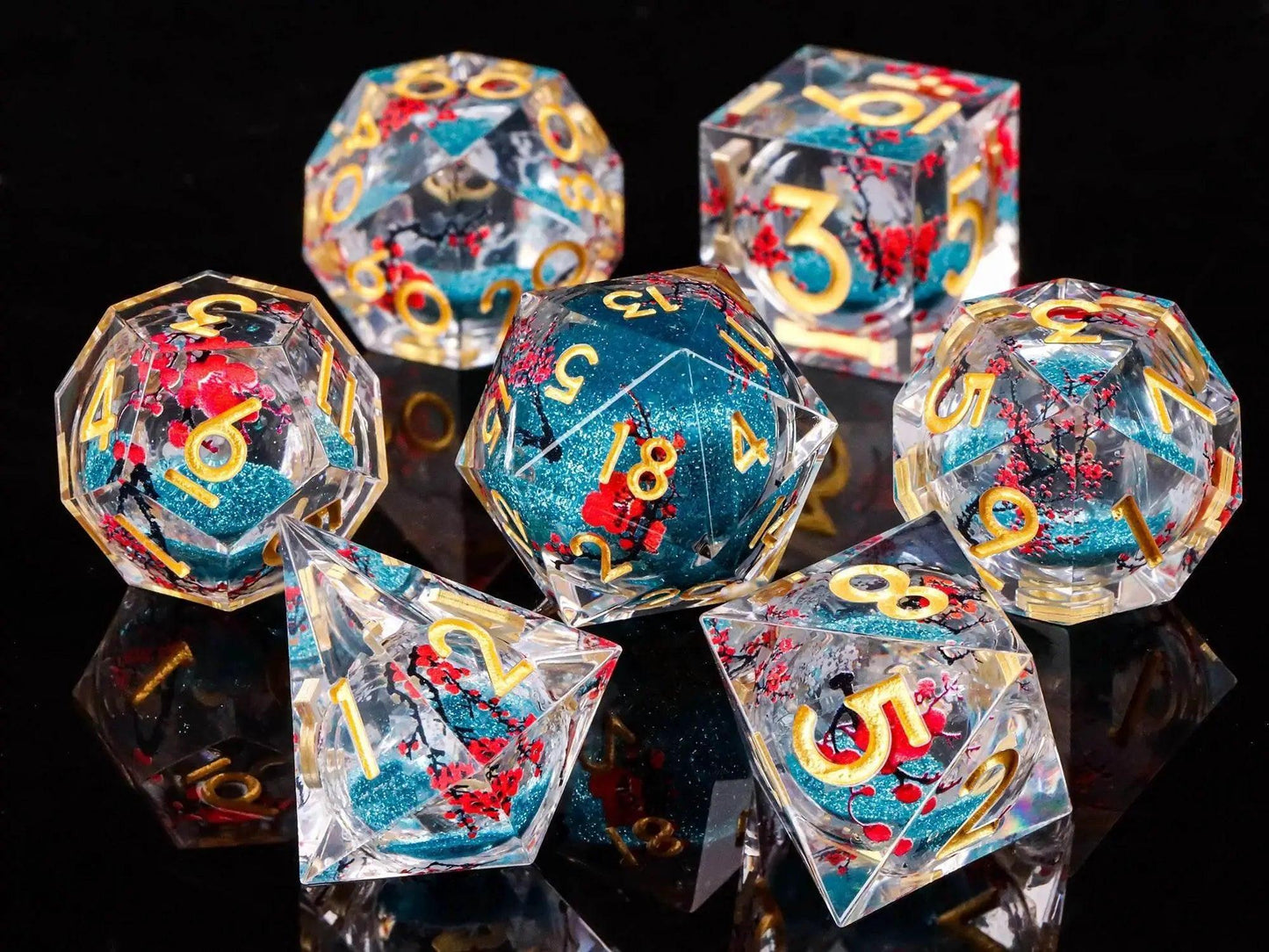  Premium Plum Blossom Polyhedral Dice Set for Dungeons and Dragons -  ToylandEU™