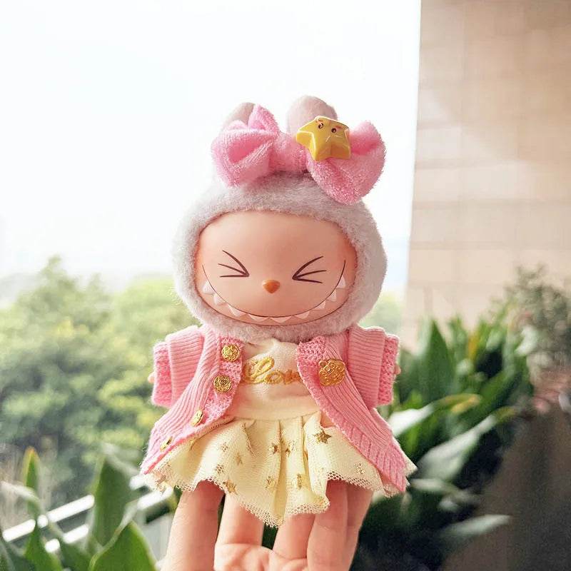 Premium Plush Doll Labubu Clothes Set with Macaron Theme for Kids and DIY Enthusiasts - ToylandEU
