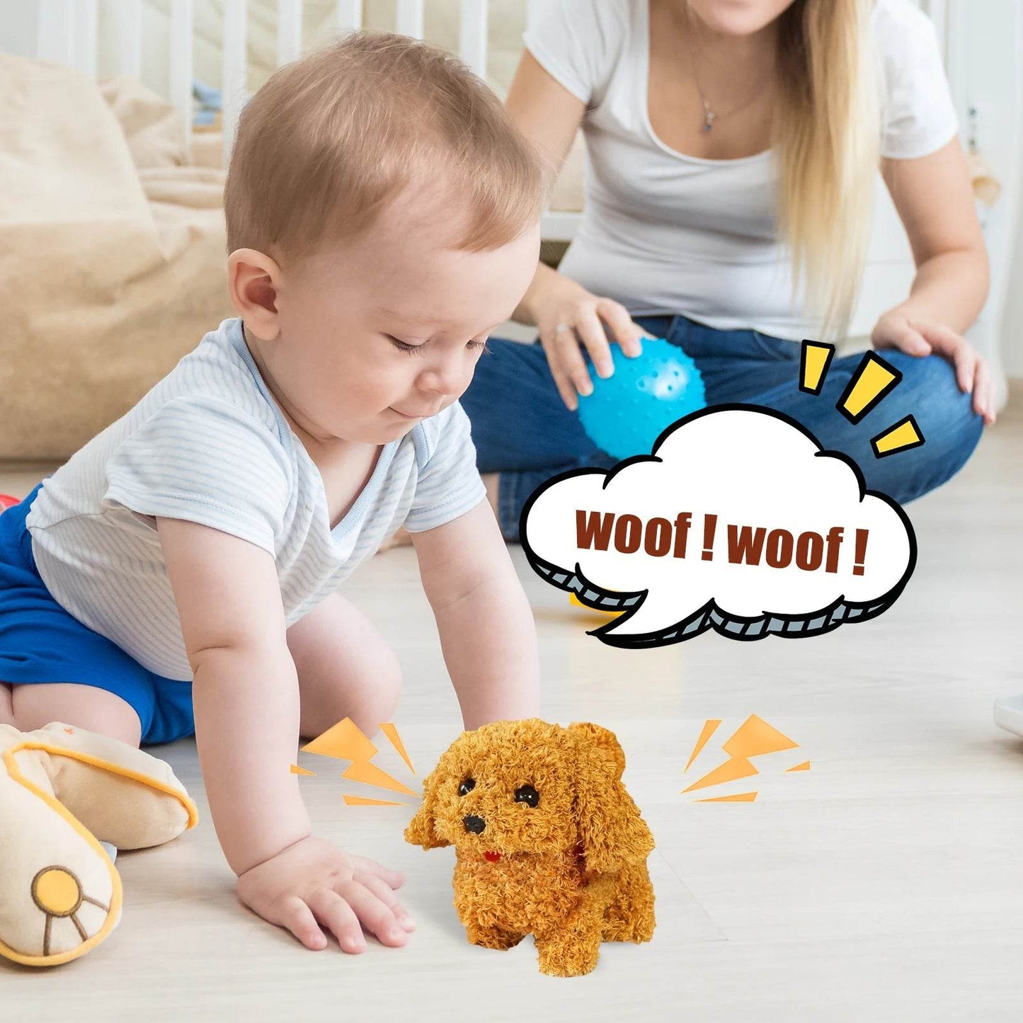 Premium Plush Pet Toy Barking Dog Battery Operated For Kids - ToylandEU