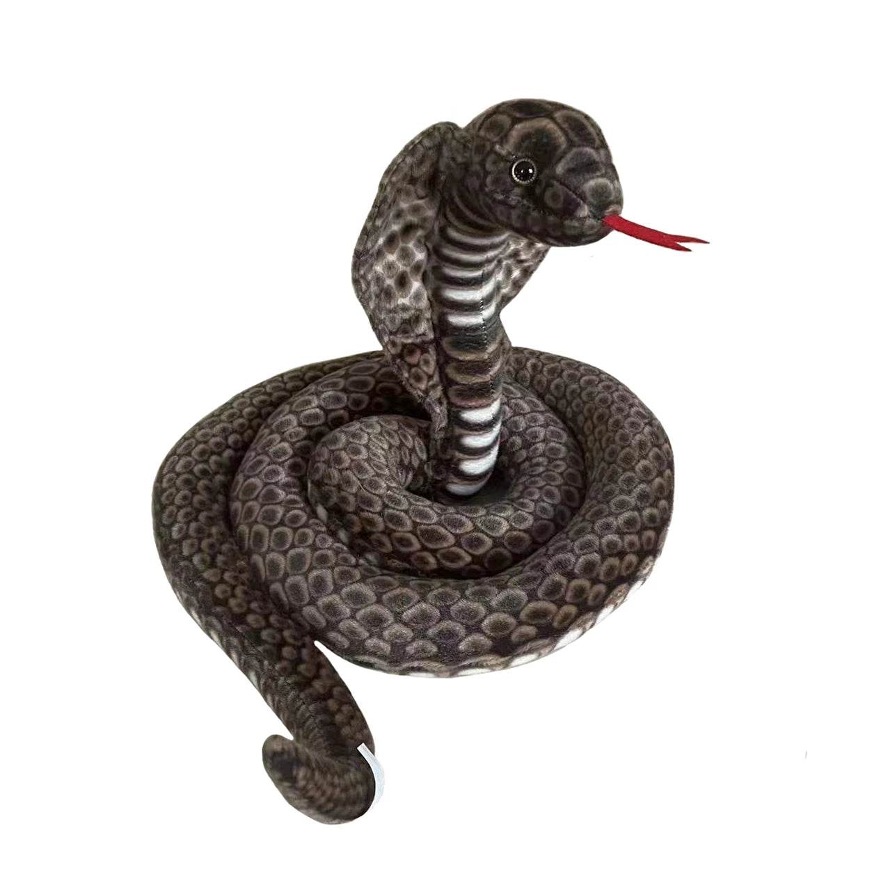 Premium Plush Snake Toy Realistic Cobra For Kids Decor - ToylandEU