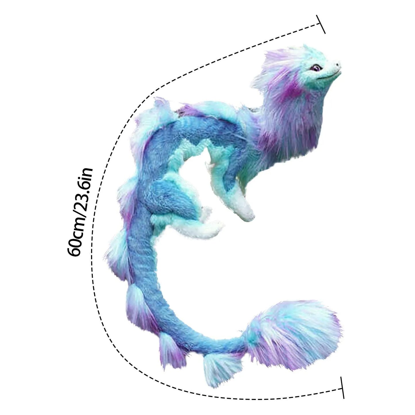 Premium Plush Toy Blue Dragon 60Cm For Kids Birthday Gift And Home Decor Collectible - ToylandEU