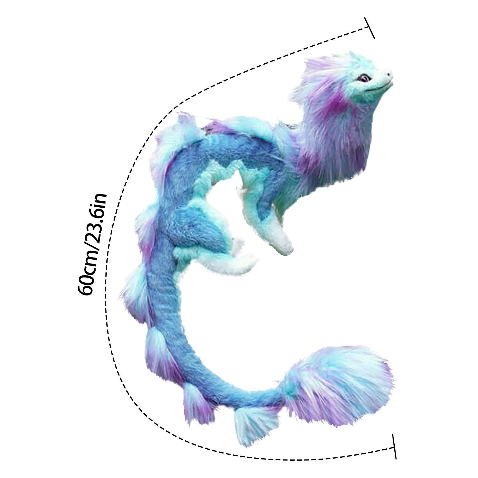 Premium Plush Toy Blue Dragon 60Cm For Kids Birthday Gift And Home Decor Collectible - ToylandEU