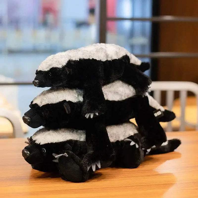 Premium Plush Toy Realistic Honey Badger Lifelike For Kids - ToylandEU