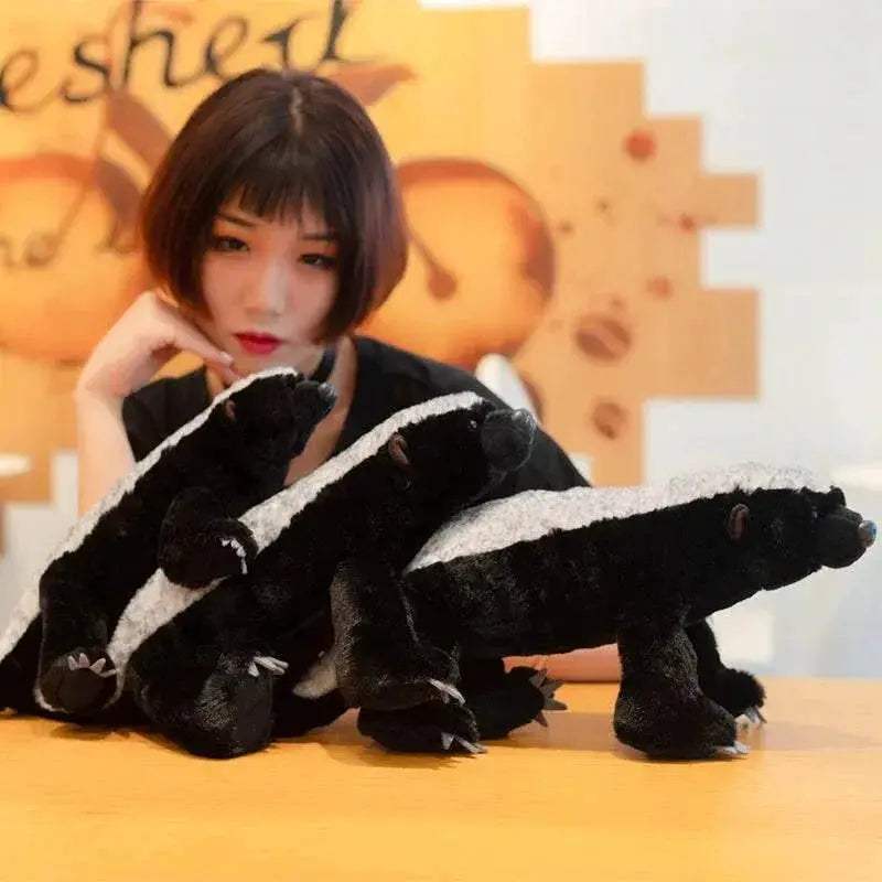 Premium Plush Toy Realistic Honey Badger Lifelike For Kids - ToylandEU