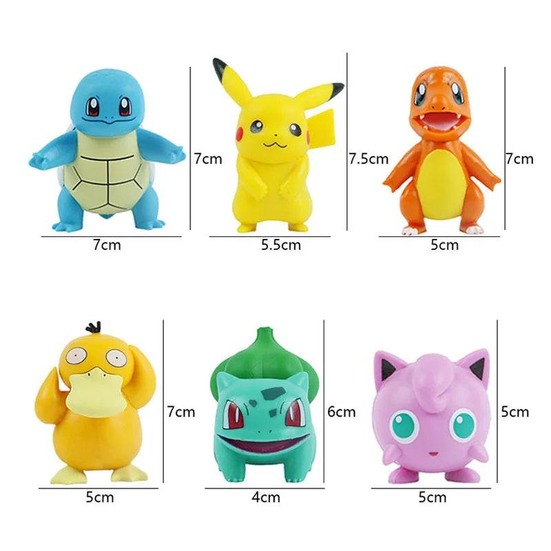 Premium Pokemon Action Figures Kawaii PVC Mini Set For Kids - ToylandEU
