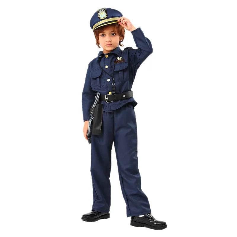 Premium Police Costume Kit For Kids Walkie Talkie Handcuffs - ToylandEU