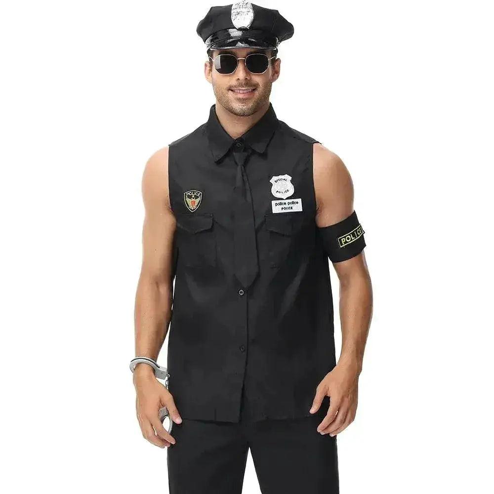  Premium Police Costume Top Shirt Set Hat Toyland EU -  ToylandEU™