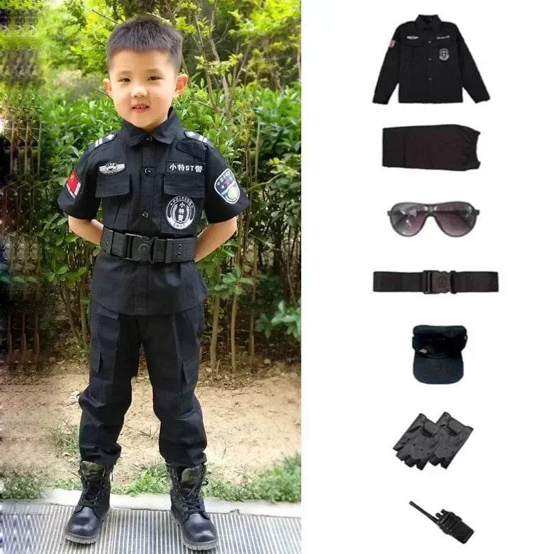 Premium Policeman Costume Realistic Uniform For Kids - ToylandEU