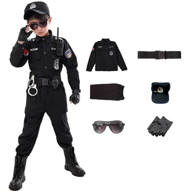 Premium Policeman Costume Realistic Uniform For Kids - ToylandEU