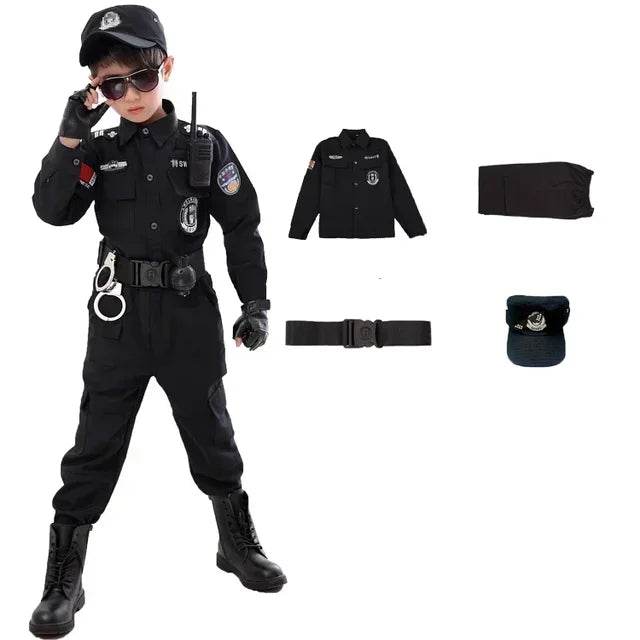 Premium Policeman Costume Realistic Uniform For Kids - ToylandEU