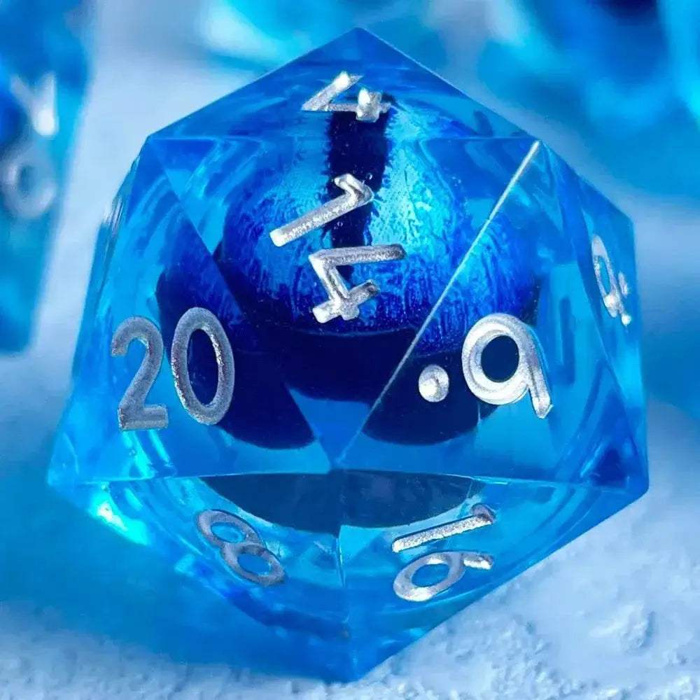 Premium Polyhedral Dice Set with Floating Cosmic Eyes for Dungeons and Dragons and RPG Fans - ToylandEU