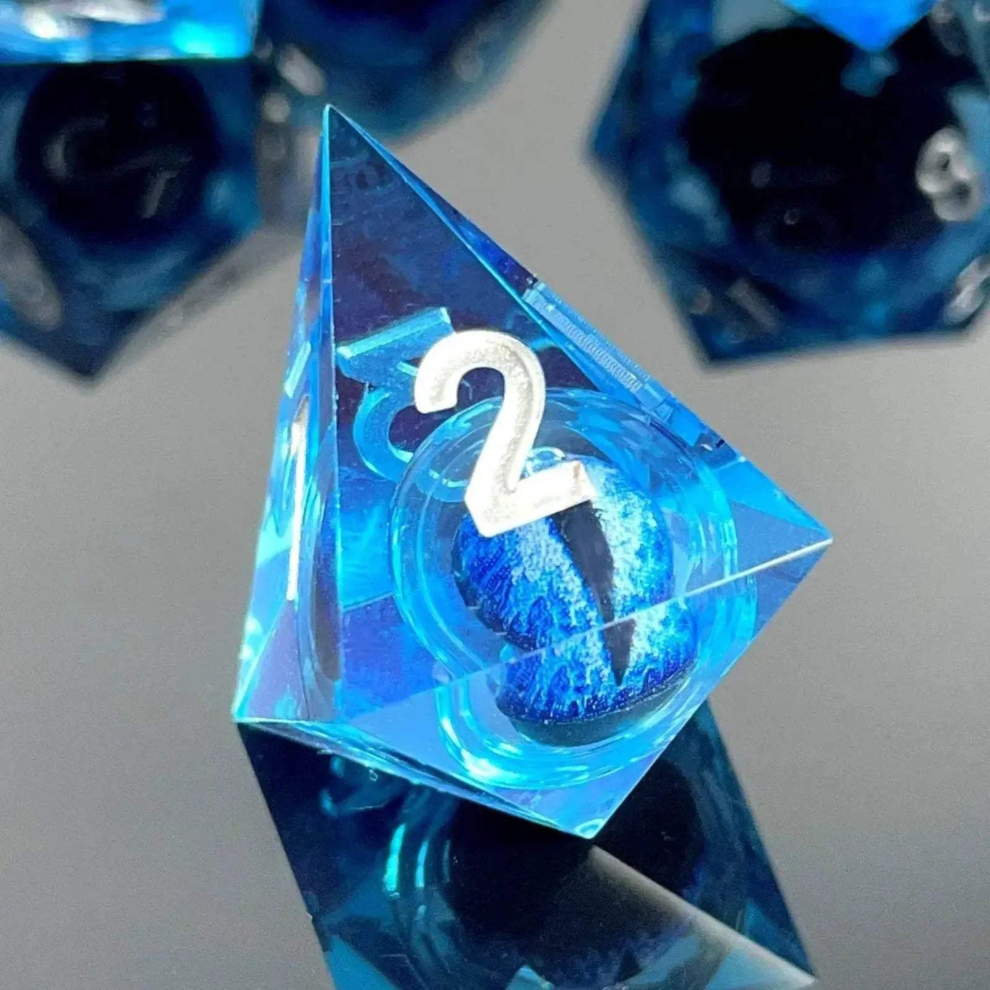Premium Polyhedral Dice Set with Floating Cosmic Eyes for Dungeons and Dragons and RPG Fans - ToylandEU
