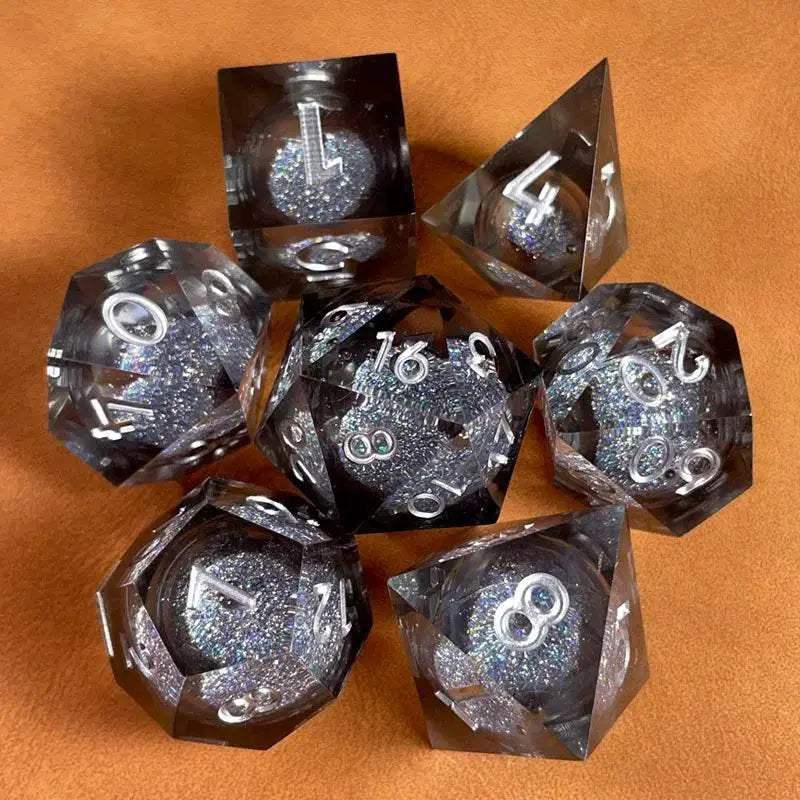 Premium Polyhedral Dice Set with Floating Cosmic Eyes for Dungeons and Dragons and RPG Fans - ToylandEU