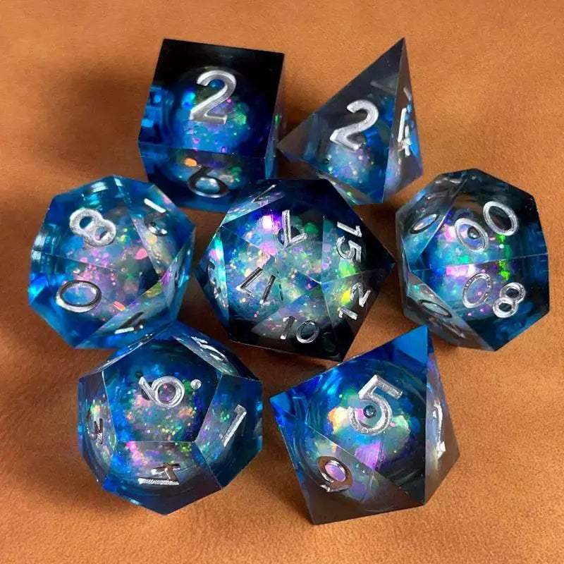 Premium Polyhedral Dice Set with Floating Cosmic Eyes for Dungeons and Dragons and RPG Fans - ToylandEU
