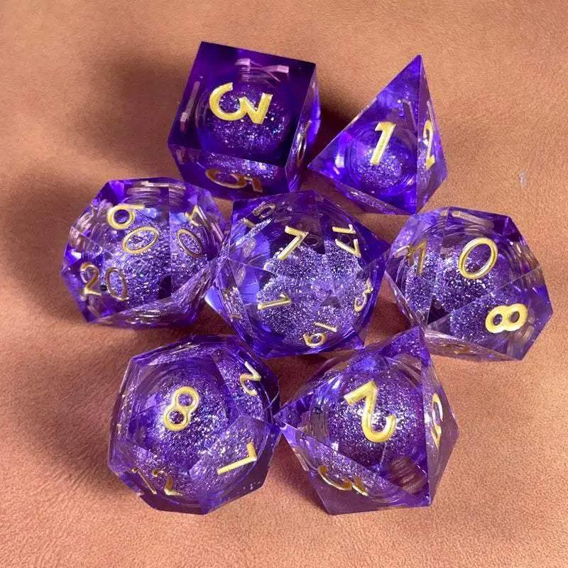 Premium Polyhedral Dice Set with Floating Cosmic Eyes for Dungeons and Dragons and RPG Fans - ToylandEU