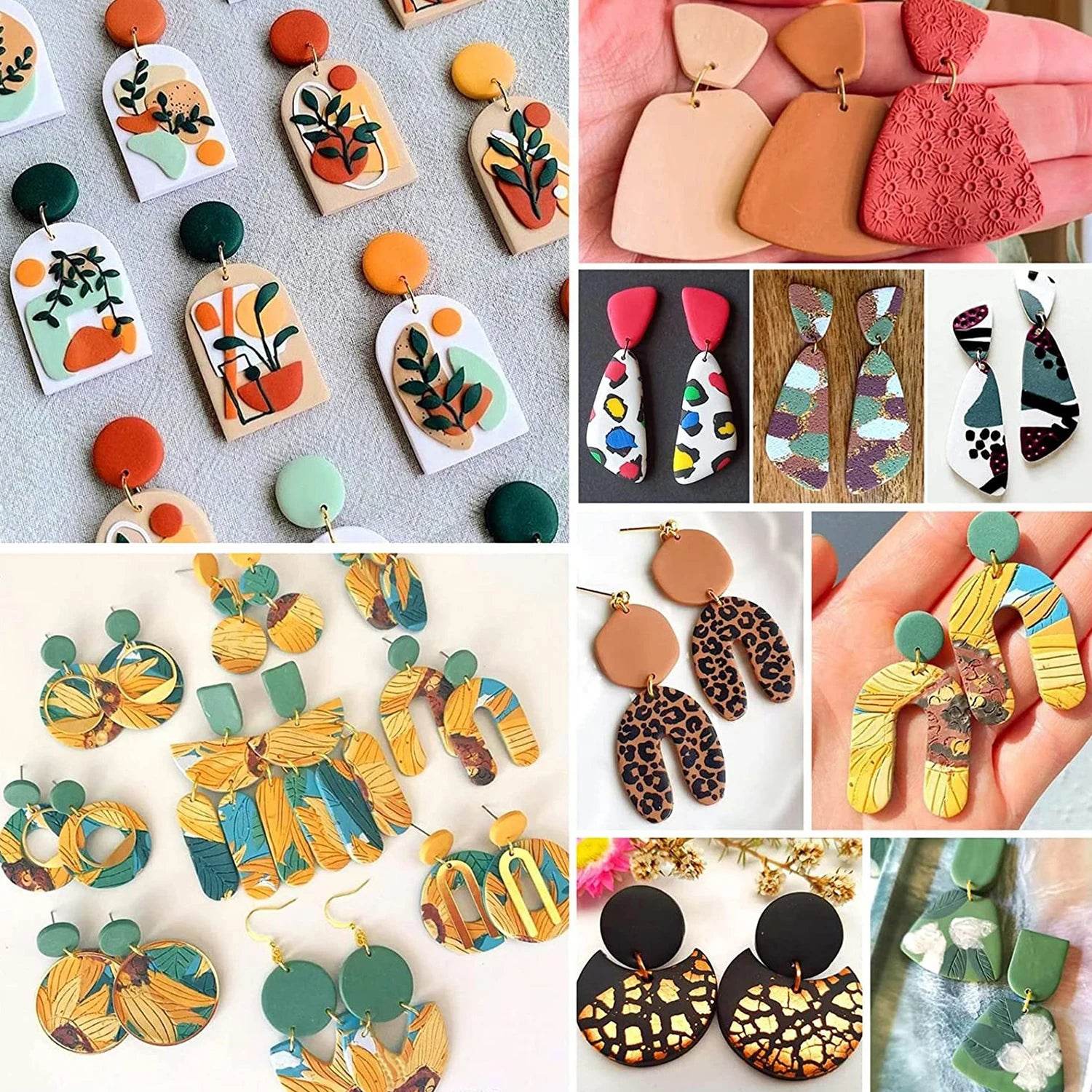 Premium Polymer Clay Molds Kit 18 Shapes for Earrings - ToylandEU