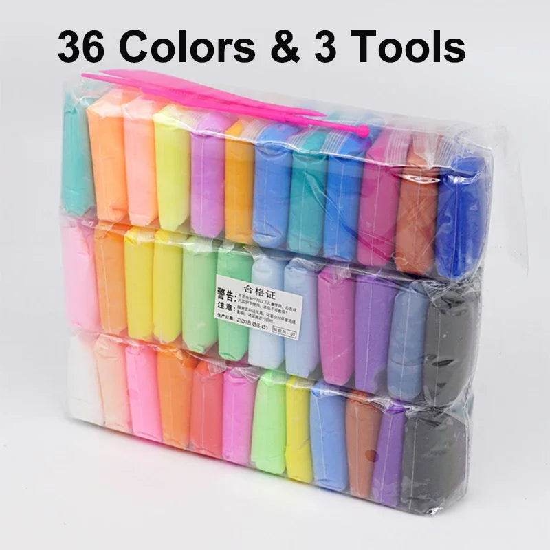 Premium Polymer Light Clay Set 36 Colors For Kids Craft - ToylandEU